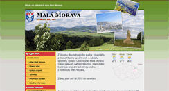 Desktop Screenshot of obecmalamorava.cz
